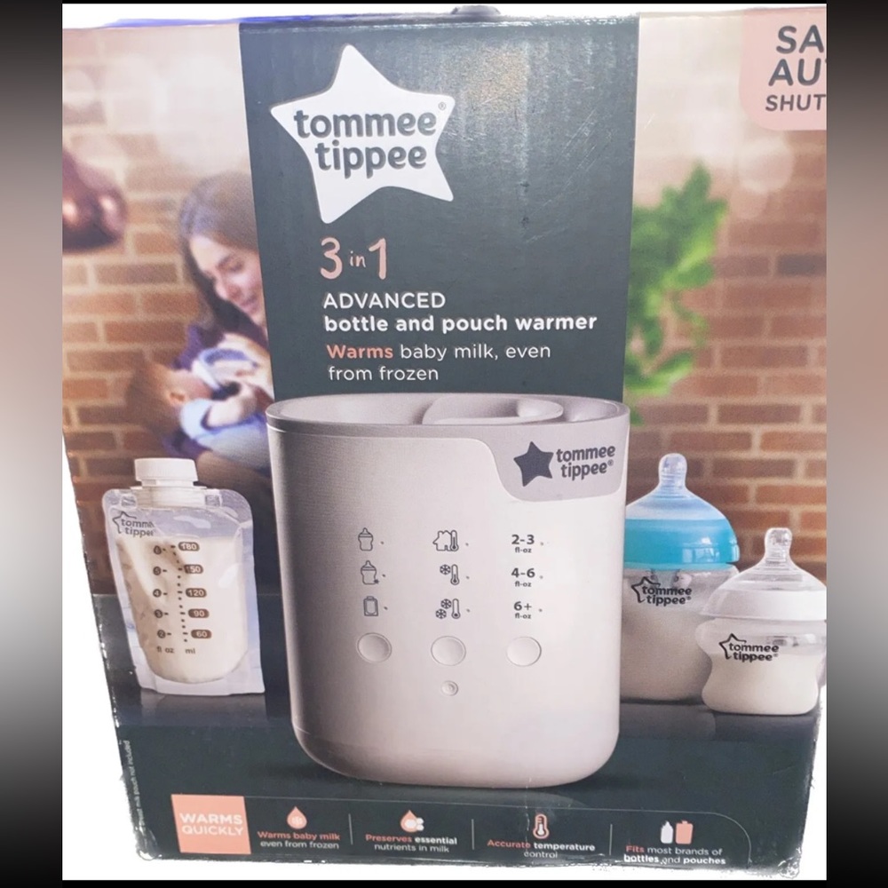 Tommee Tippee 1149 White 120V 3 in 1 Advanced Baby Milk Bottle And Pouch Warmer